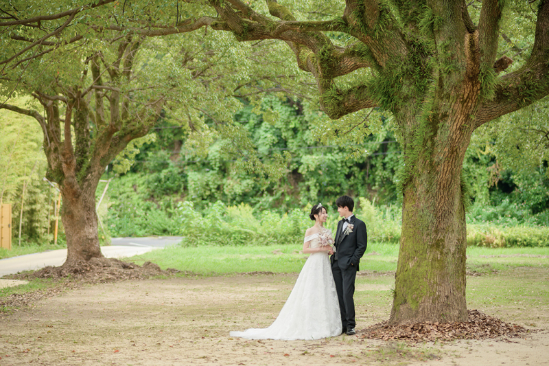 【世界的建築家♪木のチャペル】世界が認めた美しい湾・九十九島 ★衣装〜撮影★ 今だけ4万円OFF♪ 木と緑のチャペルプラン