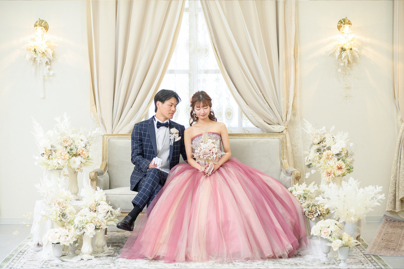 【挙式+違う衣装でフォト♪】1日で両方楽しむ★プランナー付で安心★ 衣装2点付!挙式&フォトプラン