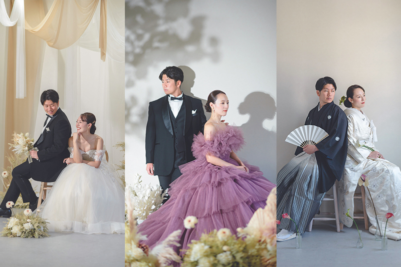 安心のオールインプラン♪★人気NO.3!【スタジオ撮影プレゼント♪】追加金なし&★和洋3着★ ロケ&スタジオ使い放題プラン