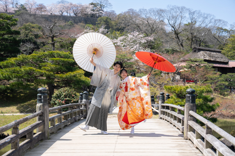 おふたりらしく元気で明るいショット