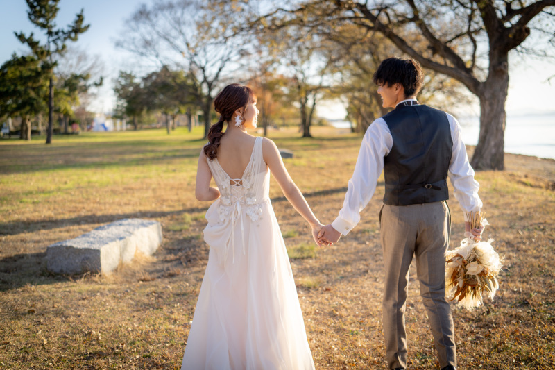 夕日のロケーション撮影