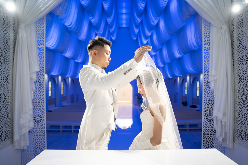 ベールアップシーンを