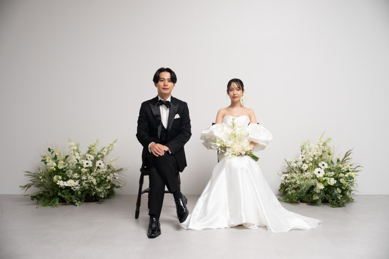 【琵琶湖×韓国スタジオ撮影プラン】ウェディングドレス×タキシード1着、レタッチ済400カット以上全データ付き