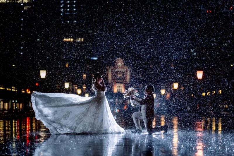 雨の中のプロポーズ♡