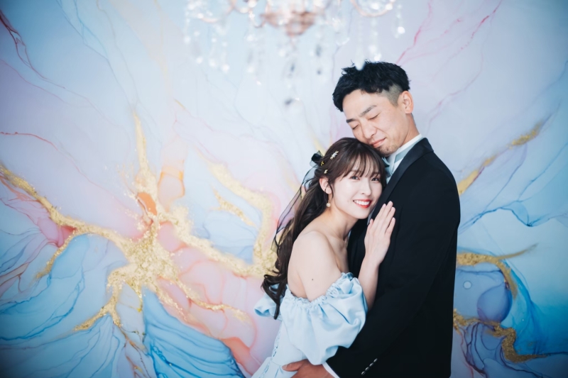 アルコールインクアートの前で♪