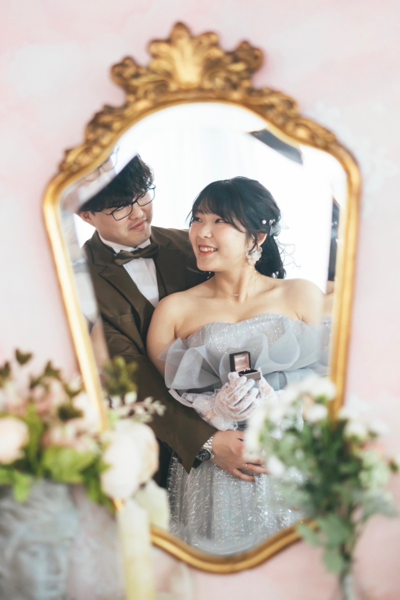 鏡越しのお2人♡