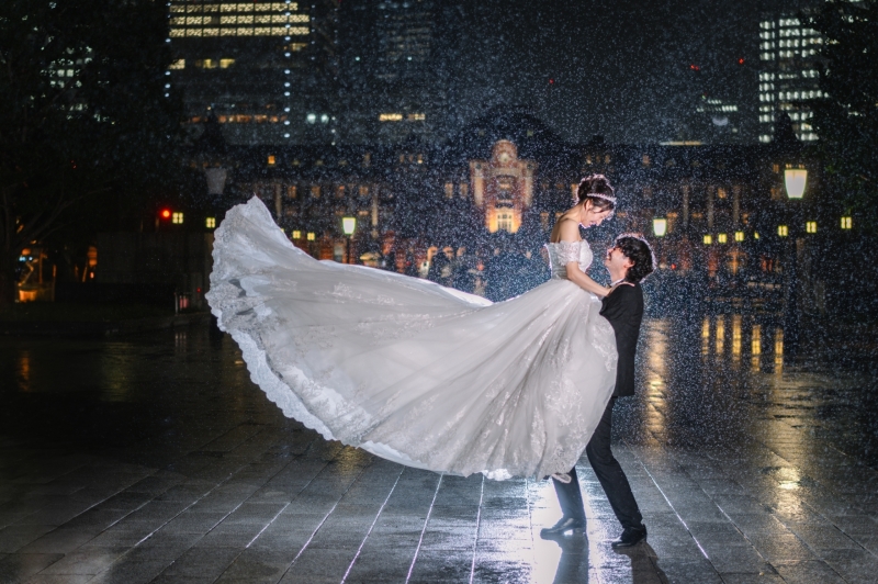 幻想的な雨の中。。。