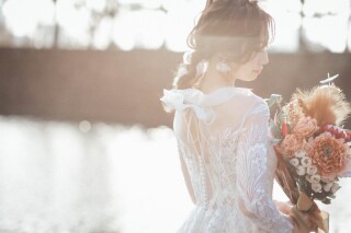 新婦ヘアチェンジ