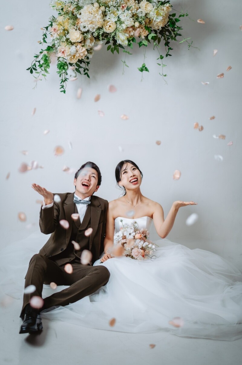 フラワーシャワーも大成功!