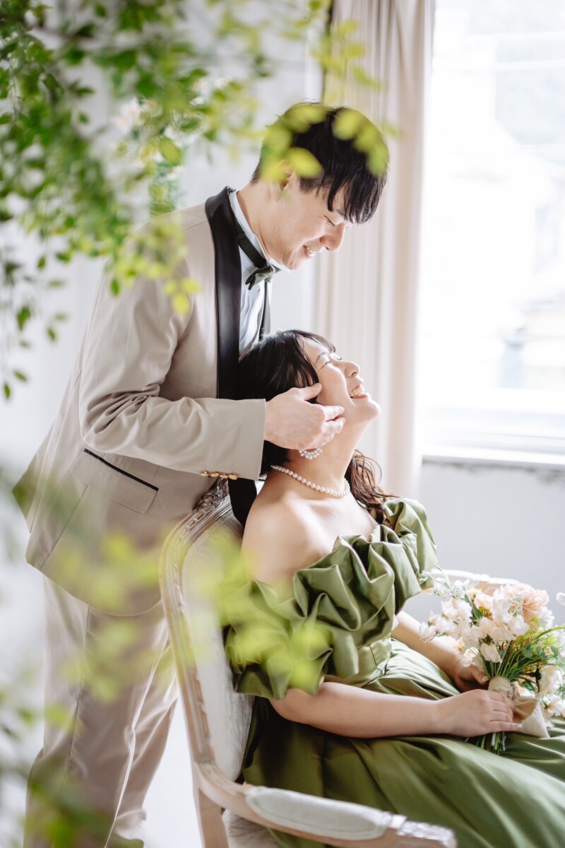 幸せいっぱいな笑顔