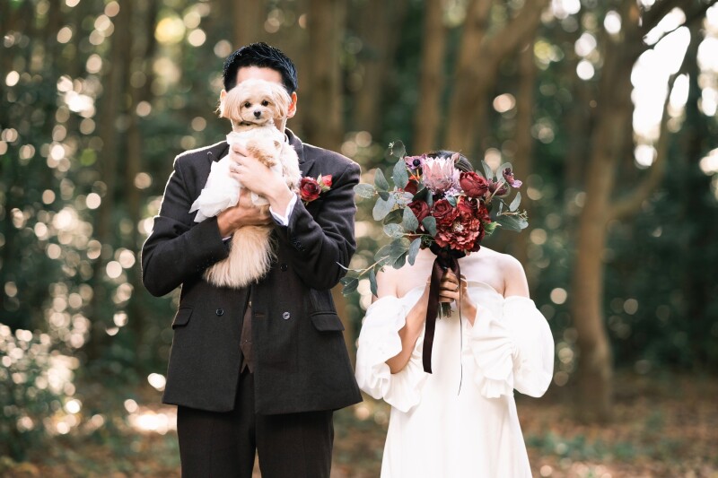 みんなで仲良く顔隠しフォト!