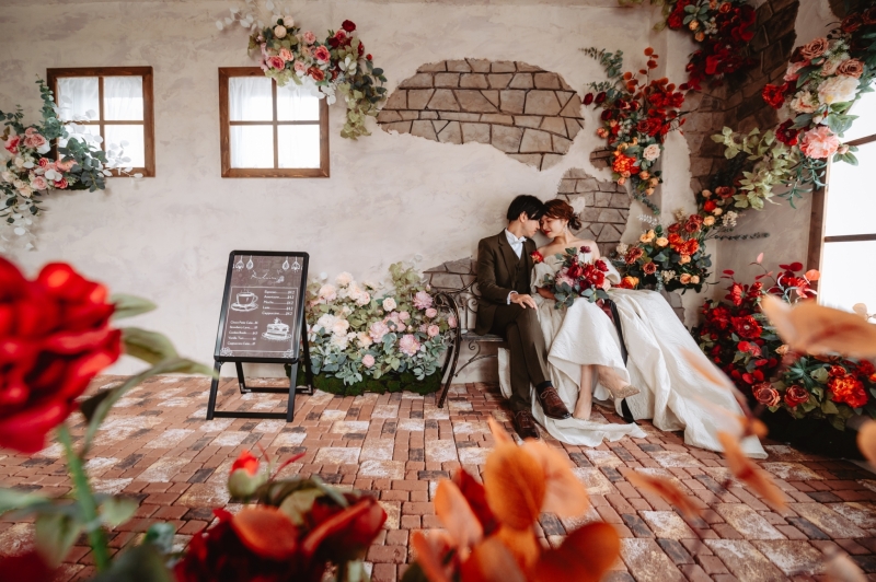 カフェエリアで