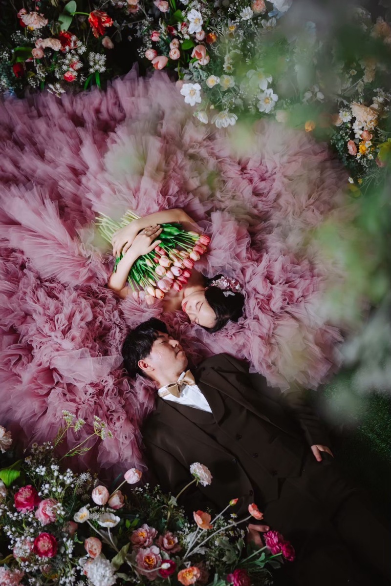 チューリップを胸に♡