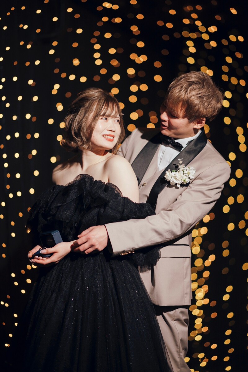 後ろからぎゅーっ!