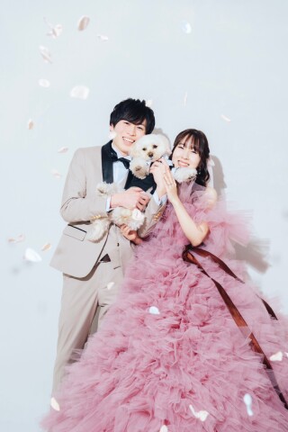 ワンちゃんと撮影！