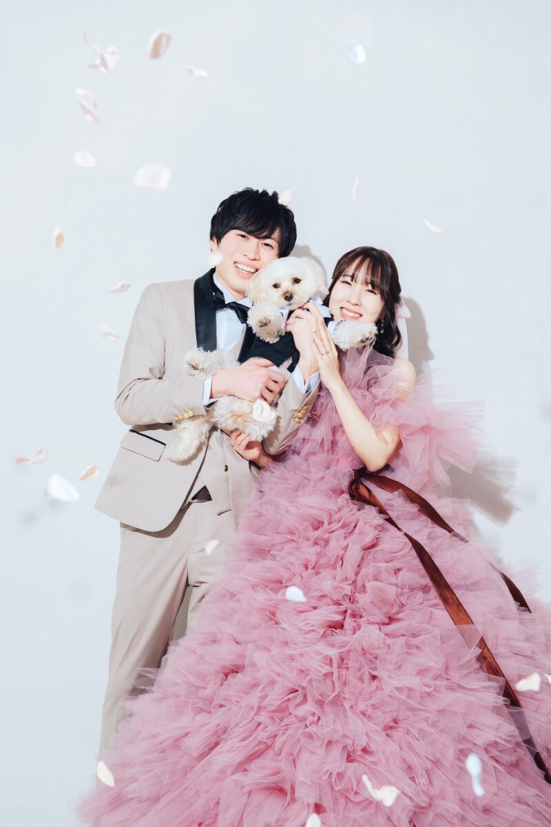 ワンちゃんと撮影!