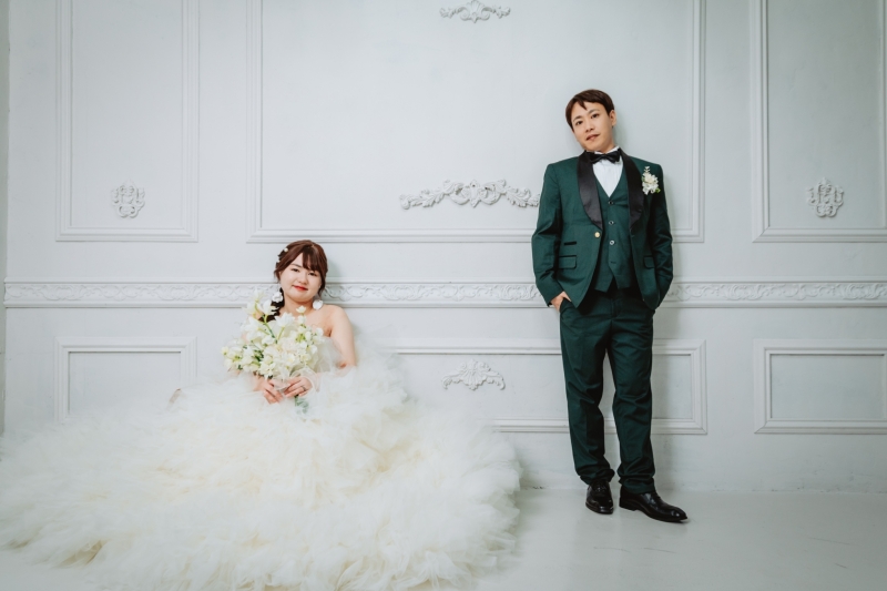 ホワイト×グリーン