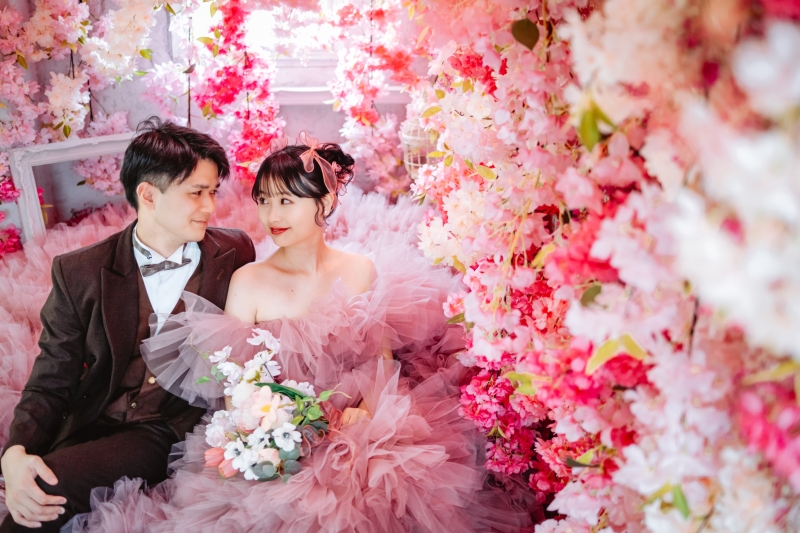 ピンクに囲まれて♡