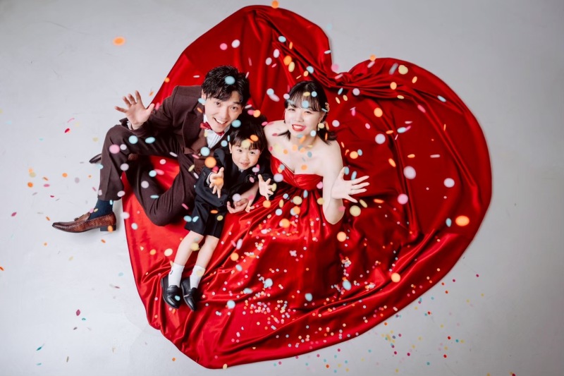 深紅のハートで包み込む♡