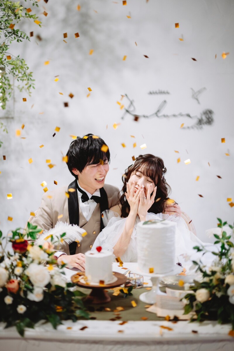 コンフェッティーでお祝い!