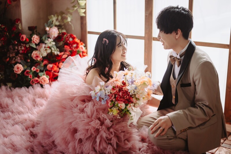 見つめ合いショット