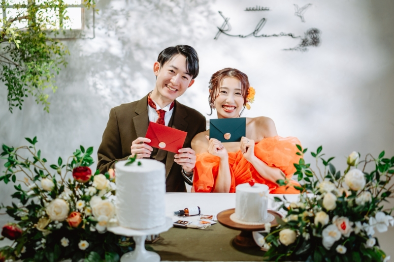 撮影後にはお互いに「お手紙」を。