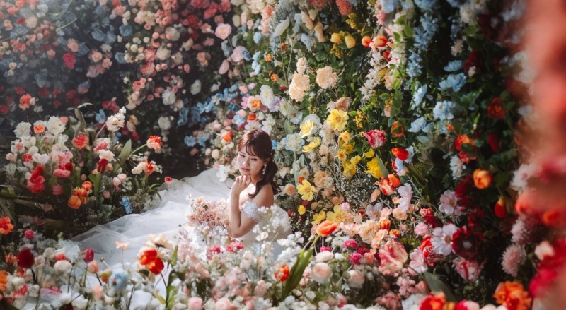 お花畑の中で引き立つ被写体を美しく演出するため、肌の美しさを際立たせるライティングと丁寧な色調補正で写真を仕上げます。一人一人の良さを引き出すため日々向上心を持って撮影をしております!