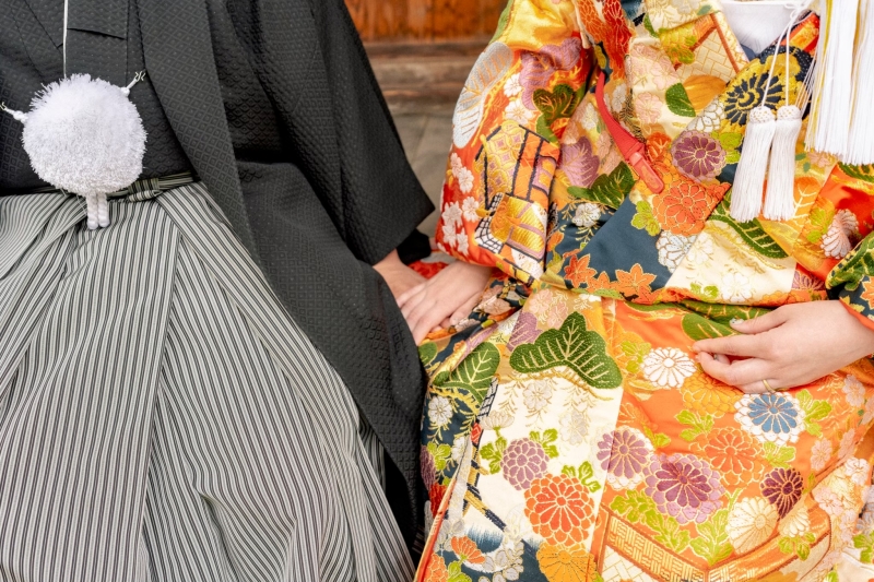 色打掛にお色直し＊