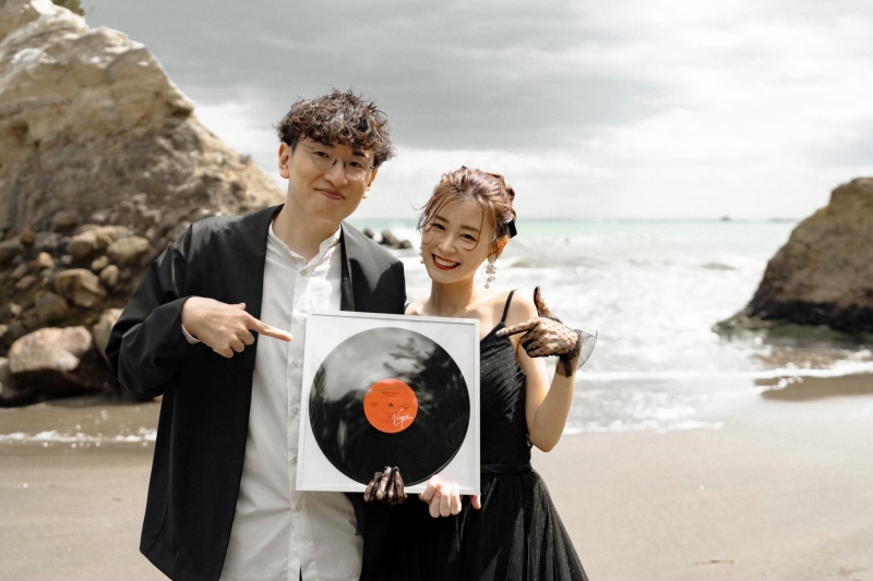 おふたりのお気に入りの物で撮影