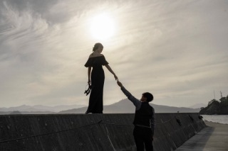 新緑や岩場が美しいフォトウェディング