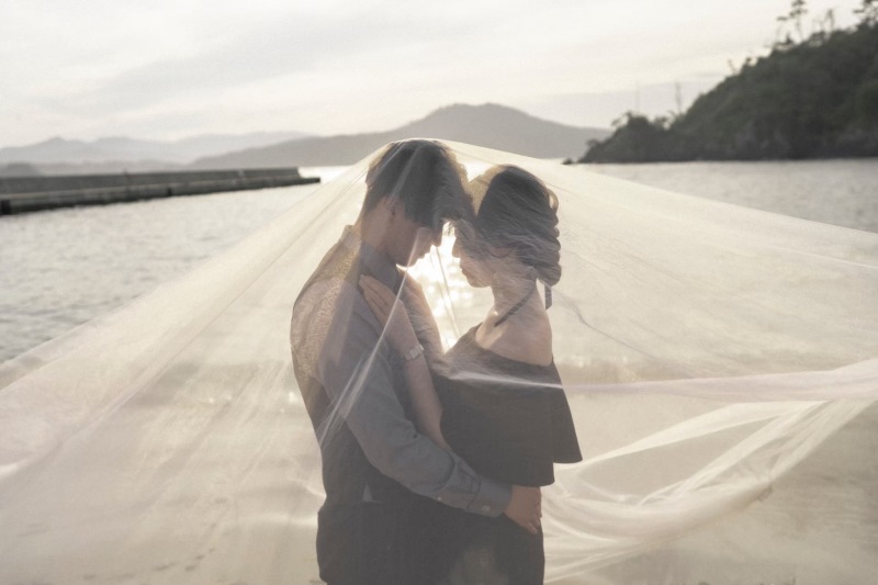 神秘的なベールショット