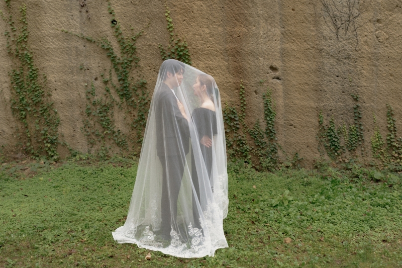 神秘的なベールショット