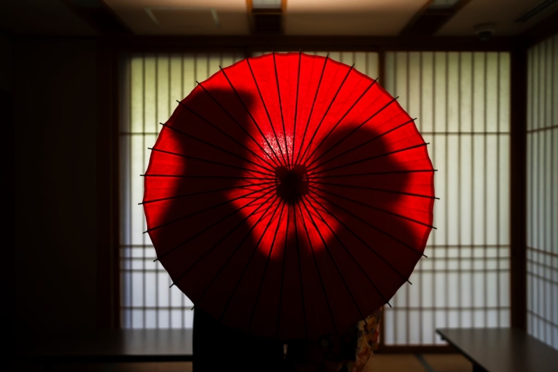 おしゃれな番傘ショット