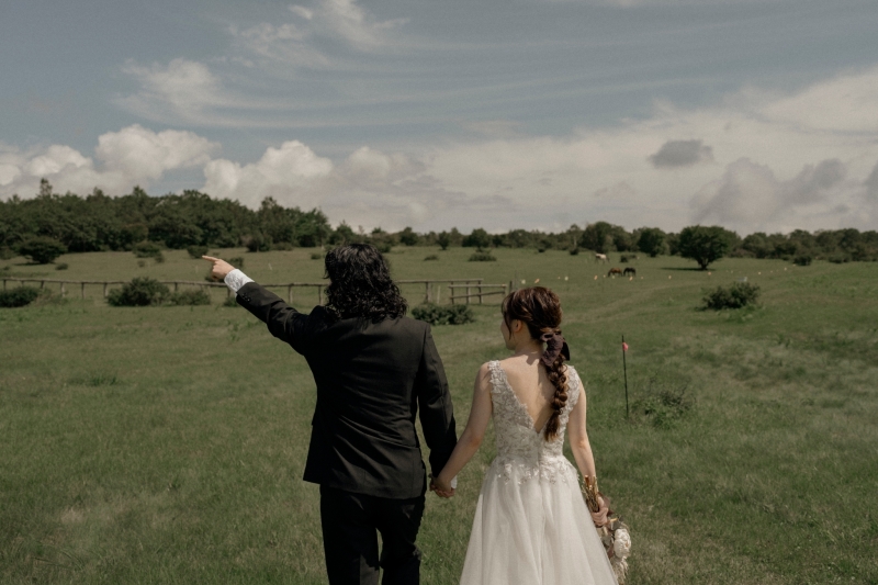 広々とした高原で撮影開始！