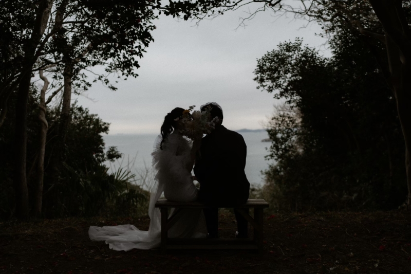 シルエット風でロマンティックに！