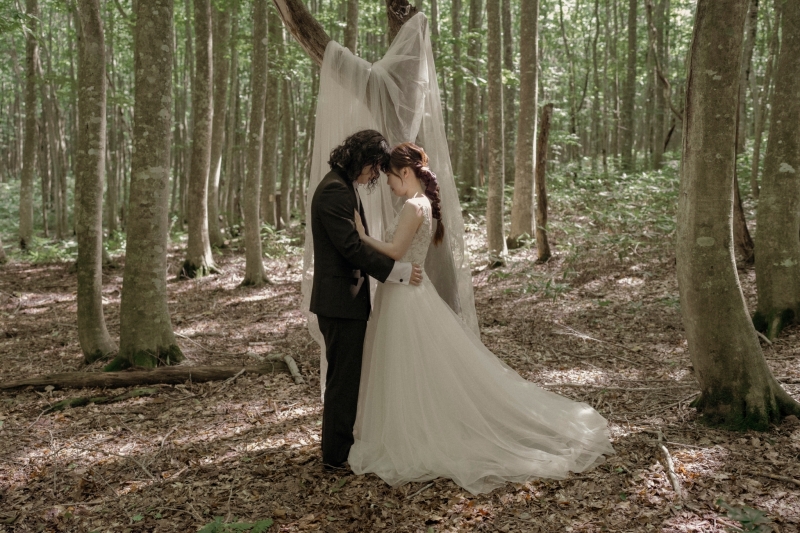 神秘的なベールショット