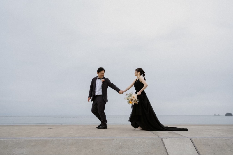 海岸沿いショット