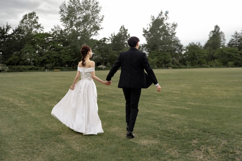 仲良く小走りショット