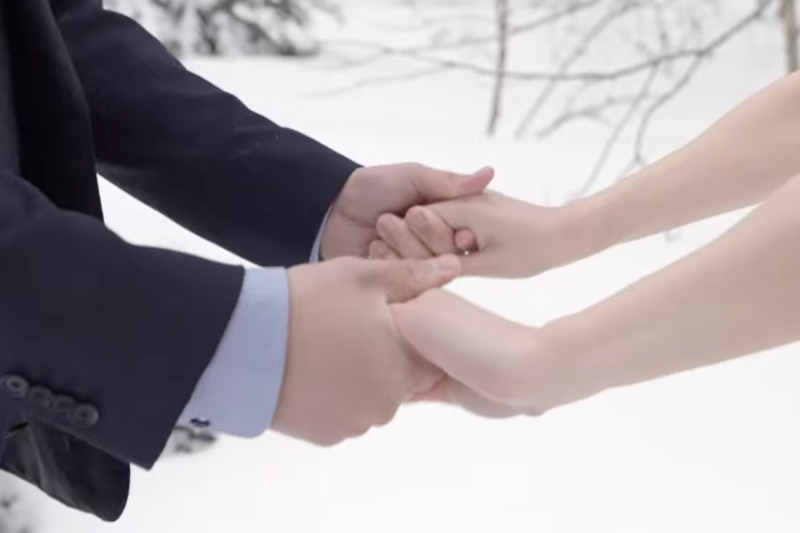 【冬撮影限定】東北だからこその撮影が可能!雪に囲まれて神秘的なフォトウェディング/80カット