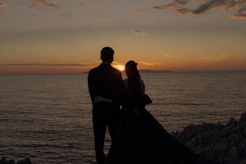 【MOMENT オリジナル Photo】陽が沈む日本海側まで移動し、サンセットでロマンチックな撮影プラン（データ200カット）