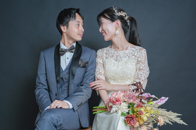 向かい合ってパシャリ