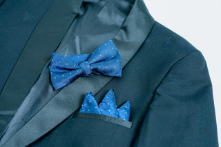 蝶ネクタイ/ブルー【無料】