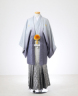 紋服　グレー