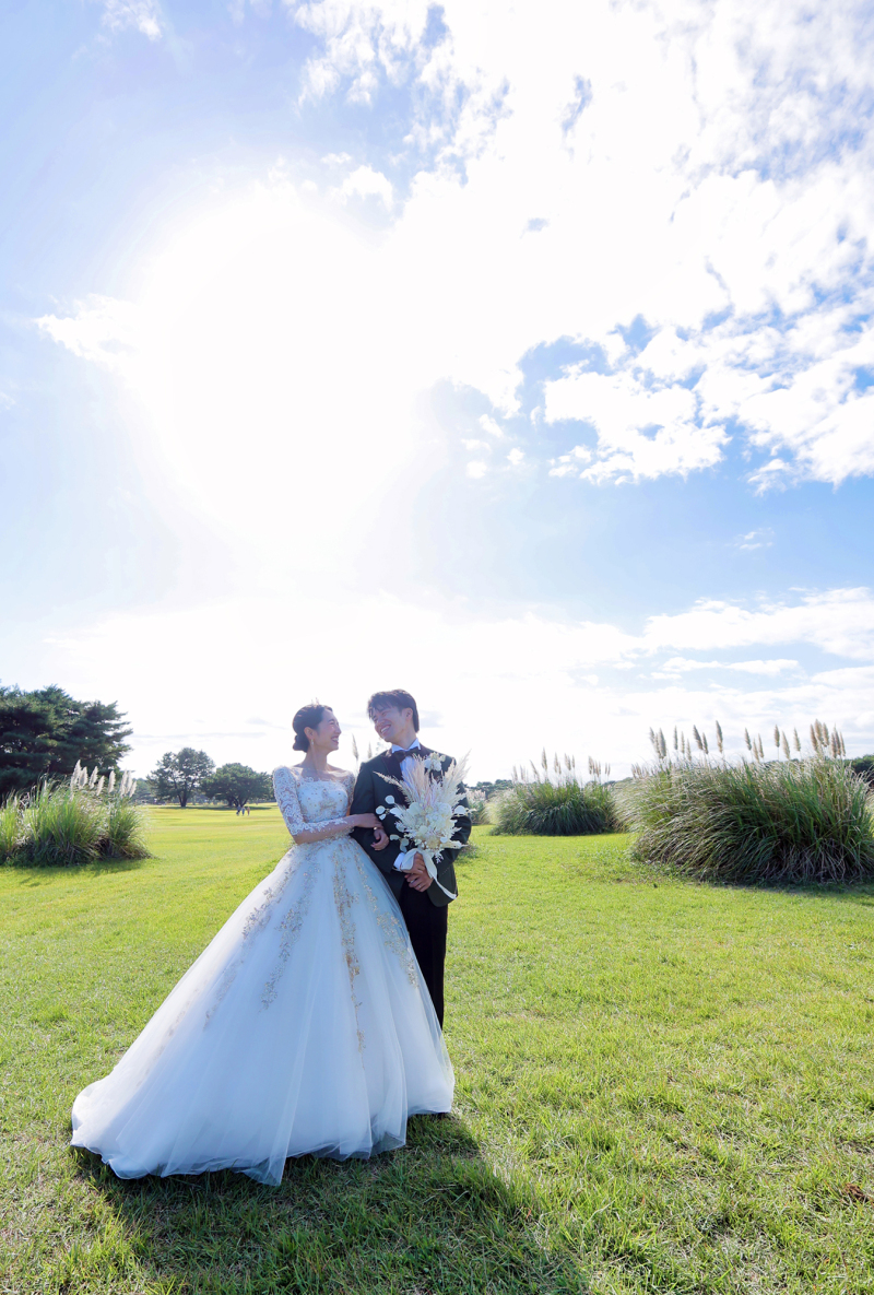 広ーい海浜公園の大草原にて