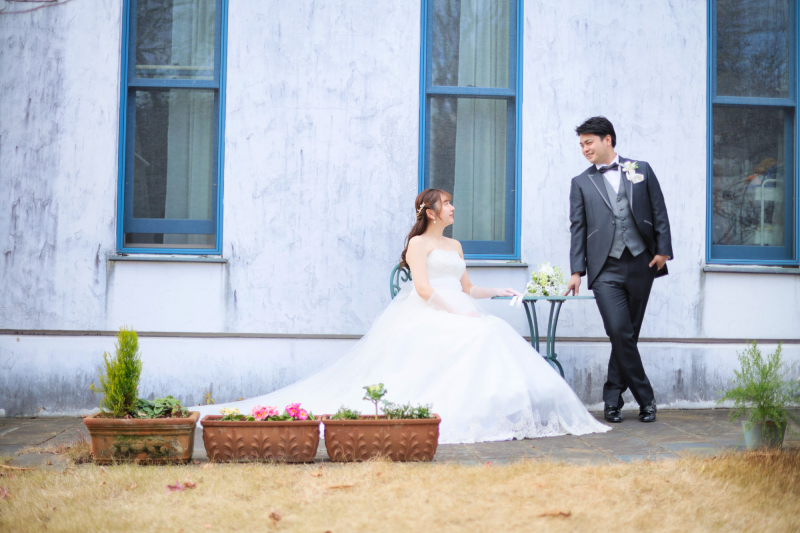 お庭のあるスタジオでのお撮影♬