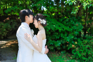 緑いっぱい初夏の七ツ洞公園ロケ