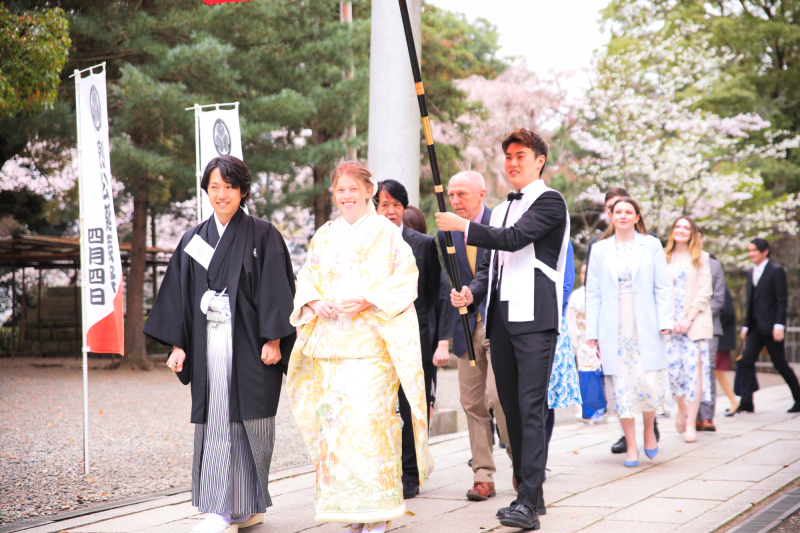 常磐神社にて神前挙式