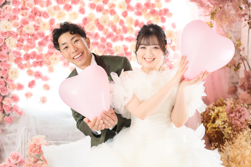ハートバルーンがかわいいです♪