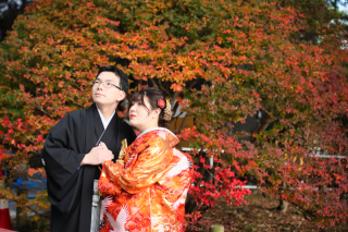 素敵なおふたりと偕楽園和装ロケ＆お庭のあるスタジオで洋装撮影♡