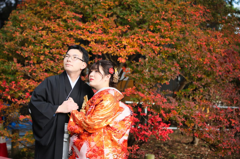 素敵なおふたりと偕楽園和装ロケ＆お庭のあるスタジオで洋装撮影♡